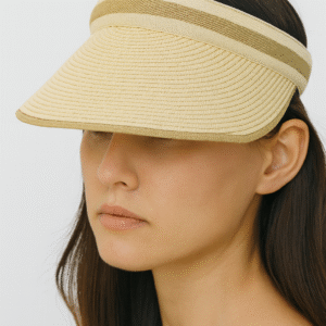 LADIES PAPER STRAW SUN VISOR