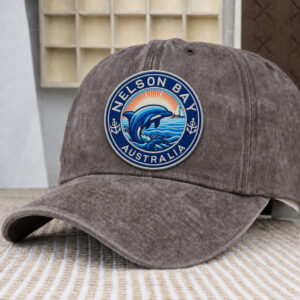 Nelson Bay Logo Stone Wash Cotton Cap