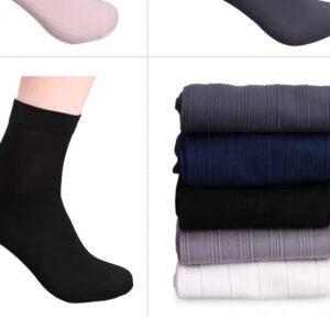 Men Silk Feel Business Socks