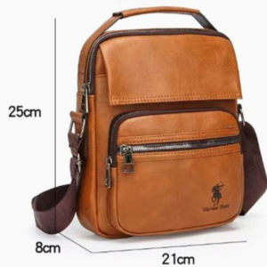 Genuine Leather Men Crossbody Bag