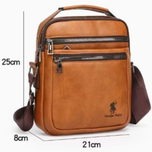 Men Genuine Leather Crossbody Bag