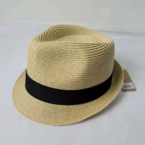 Straw hat fedora