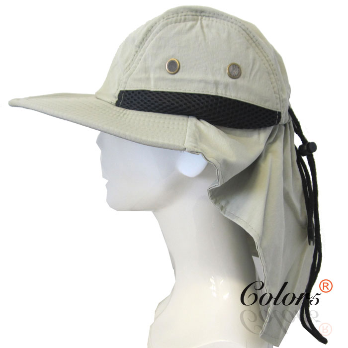 Outdoor Wide Brim Camping Hiking Fishing  Sun Neck Flap  Hat 